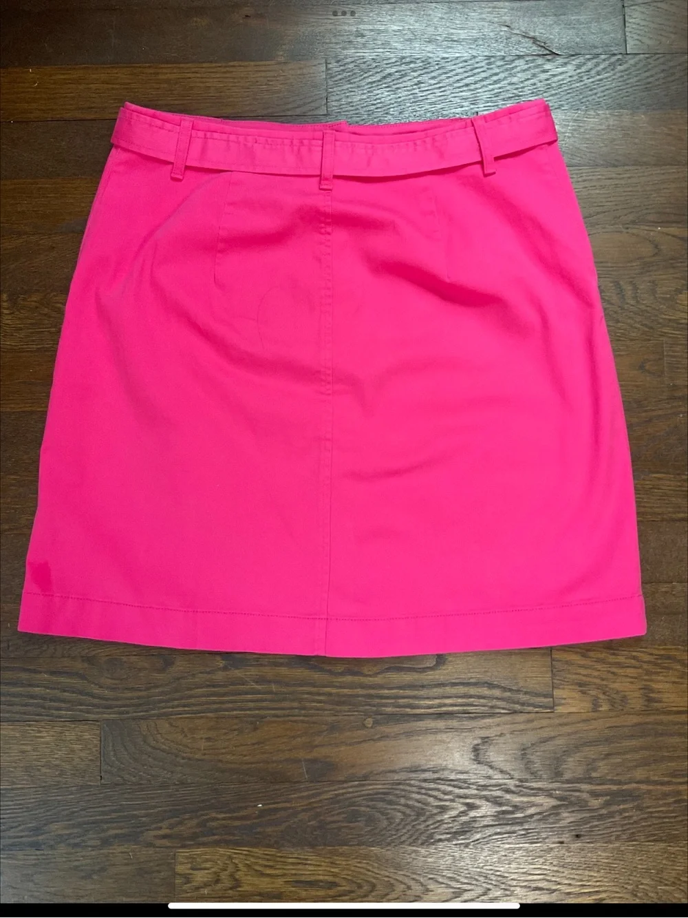 J.Crew NWT Pink Tie Waist Button Front Skirt Size 10 | Cotton Stretch | Pockets